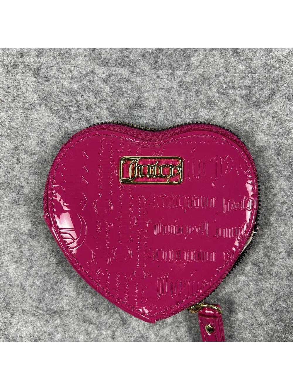 Vintage Y2K Women’s Juicy Couture Pink Heart Wallet Clutch - Picture 2 of 3